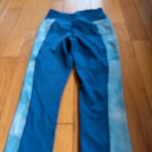 Asics leggings size small blue